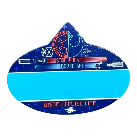 Disney Cruise Line Stars Wars Day At Sea Non-Engraved Name Tag Badge - Picture 1 of 1